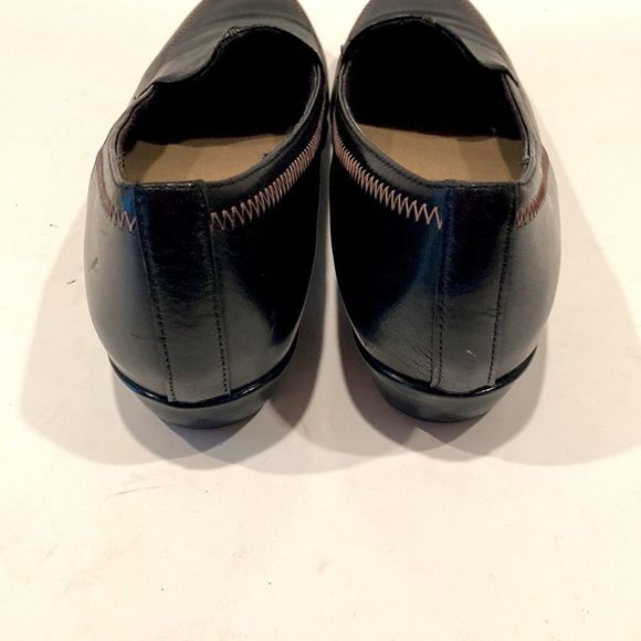 Munro Lauren Black Leather Slip On Loafer Sz 8S - Picture 7 of 9